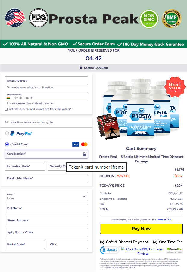 prosta peak check-out